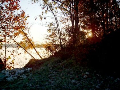 sunrise over lake monroe