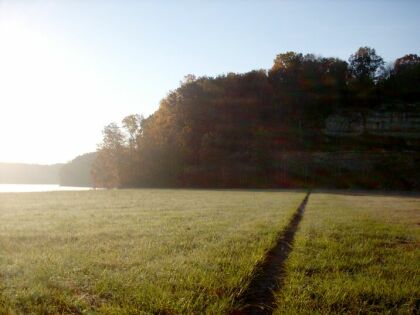 picture looking east at the Lake Monroe spillway